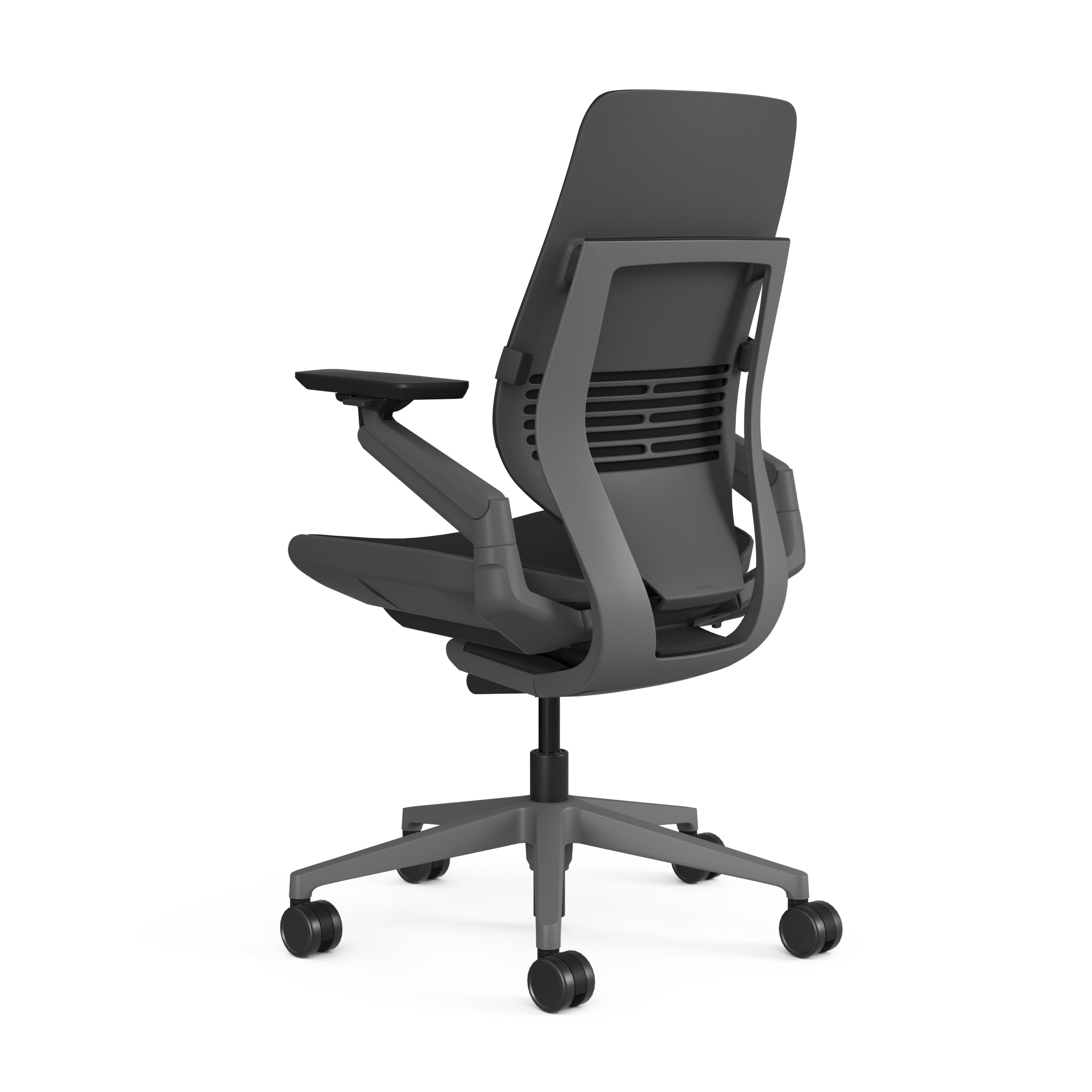 Upholstered Black Montana Leather; Dark Frame