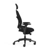 Upholstered Back Era Onyx; Seat Era Onyx; Frame Black