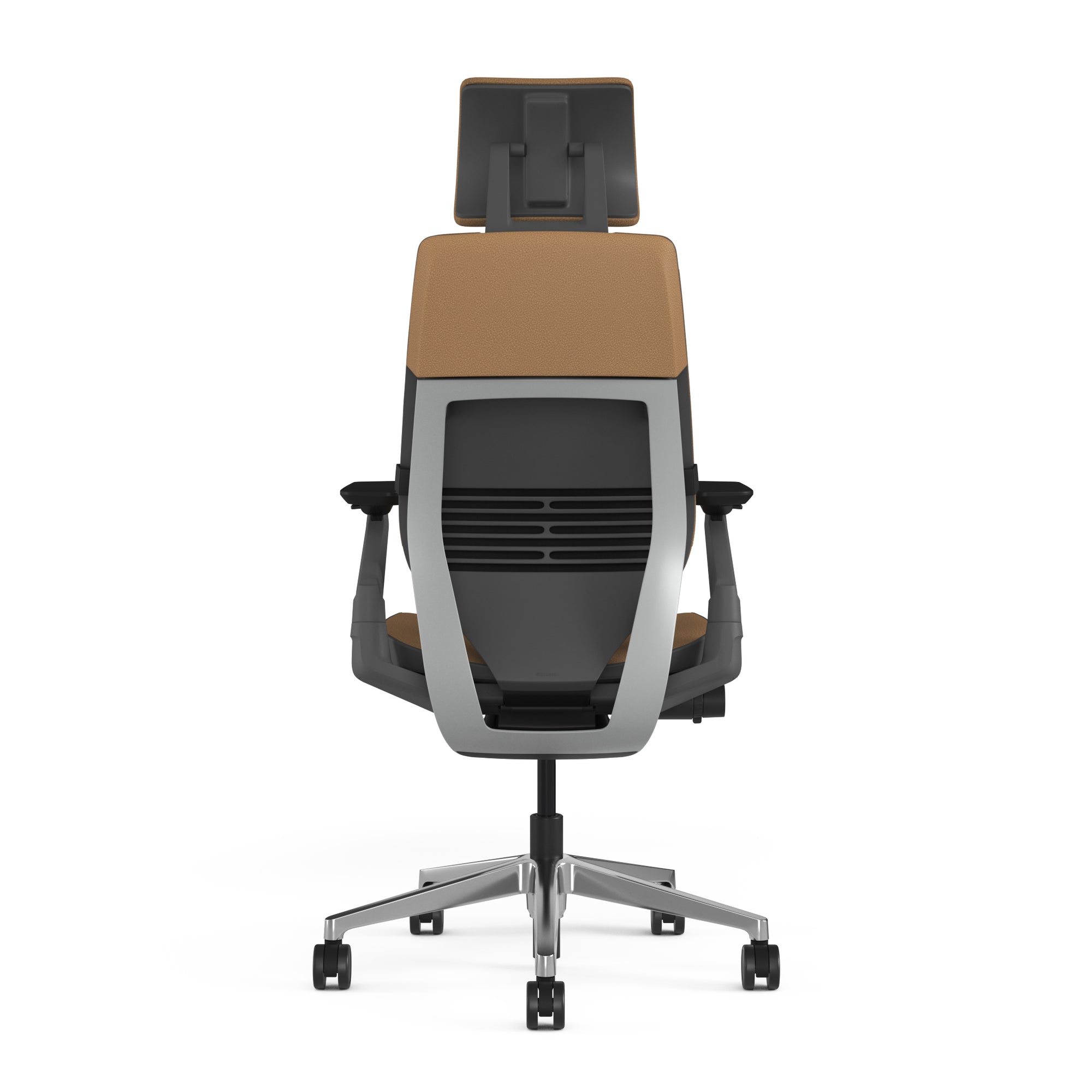 Mocha Montana Leather w/Polished Aluminum Base