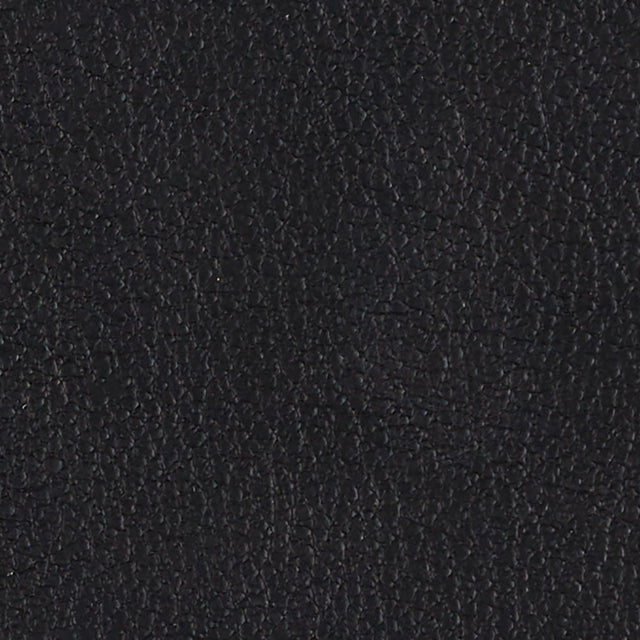 Upholstered Black Montana Leather; Dark Frame