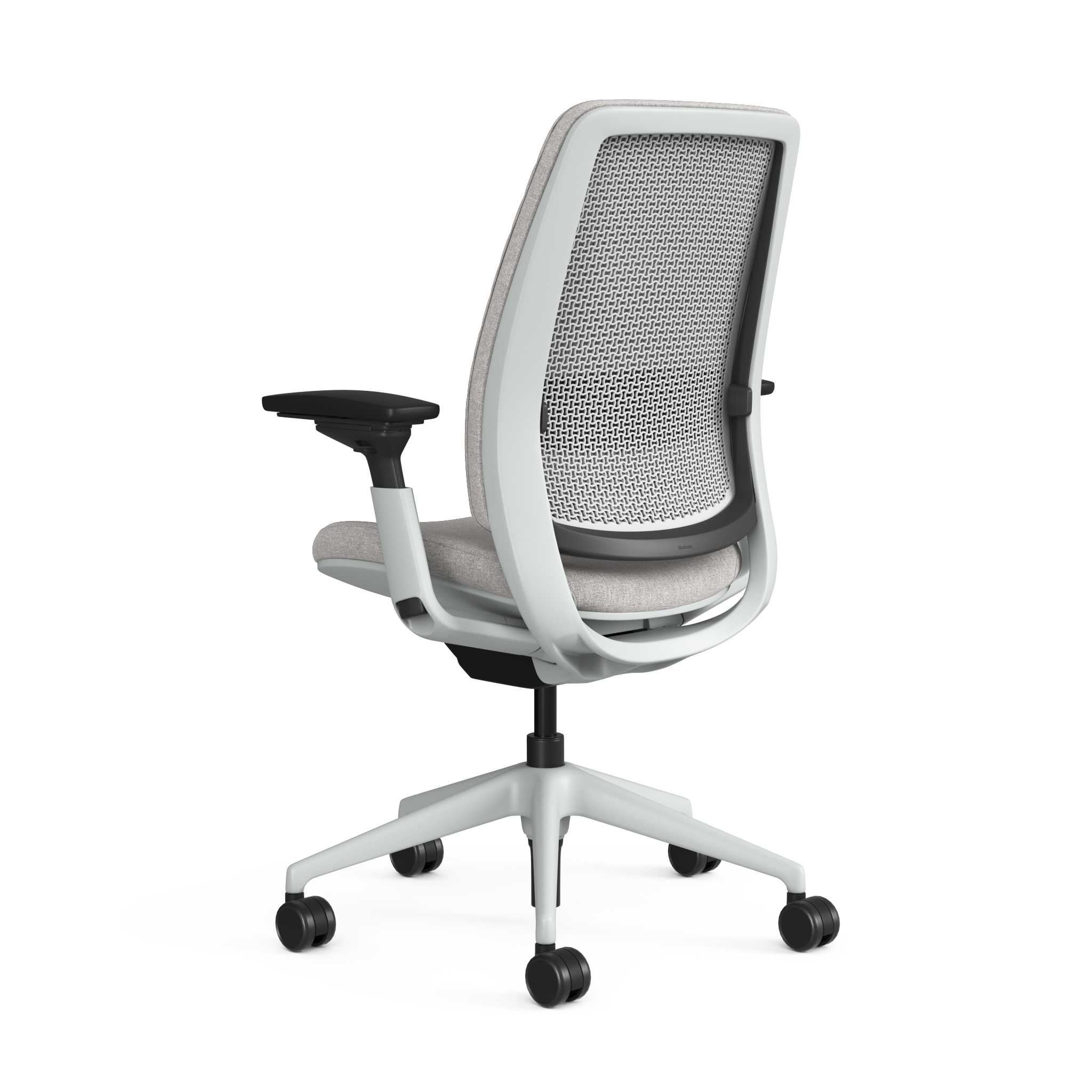 Quilted Back Otto Smoke; Adjustable Lumbar; Seat Otto Smoke; Frame Seagull