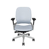 Upholstered Back Era Blue Nickel; Seat Era Blue Nickel; Frame Platinum
