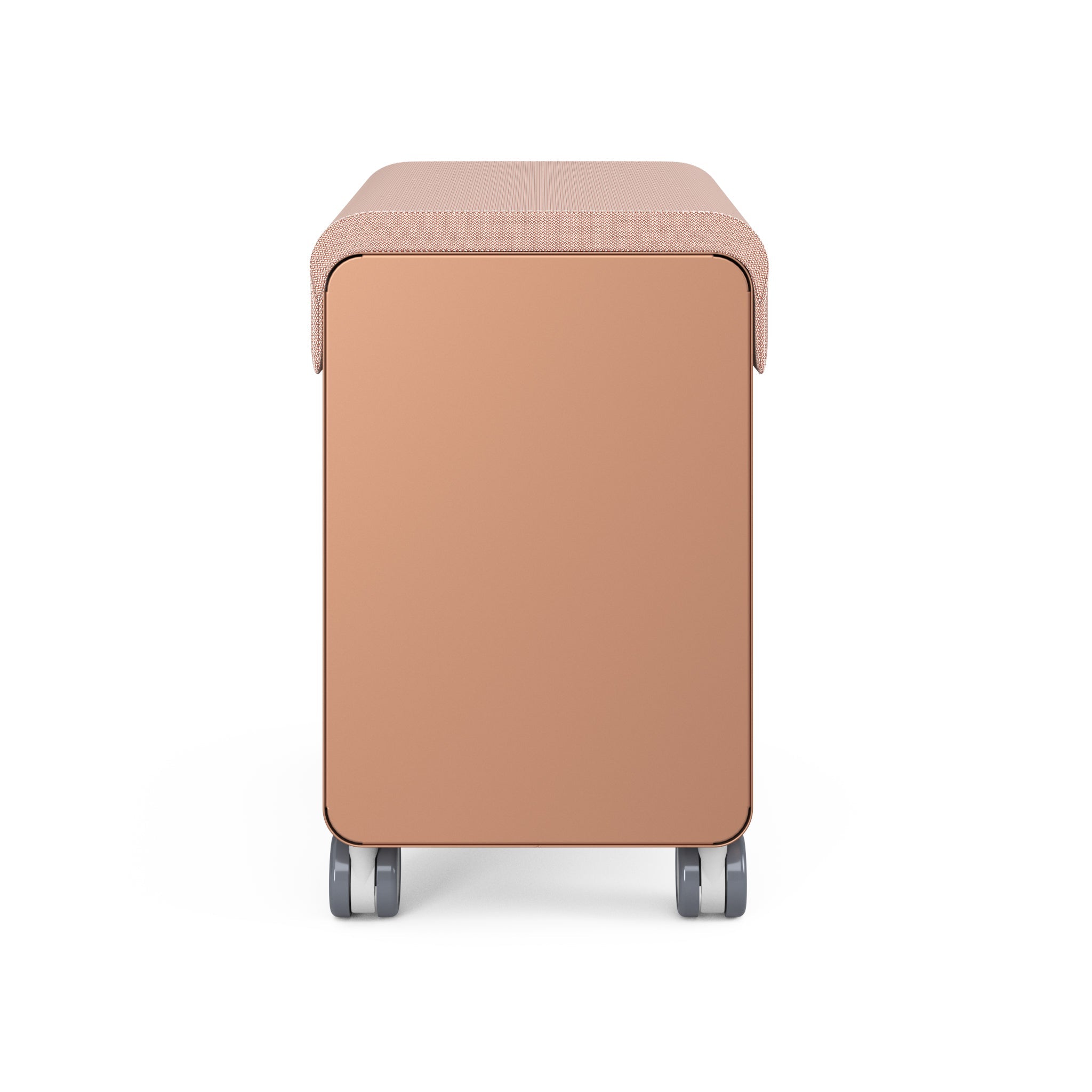 Matte Copper Carcass; Blush Box Drawer