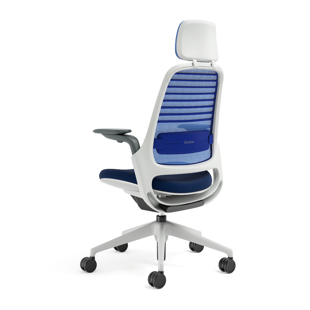 Meshback 3D Microknit Royal Blue; Seat Fabric Cogent Royal Blue; Frame Seagull