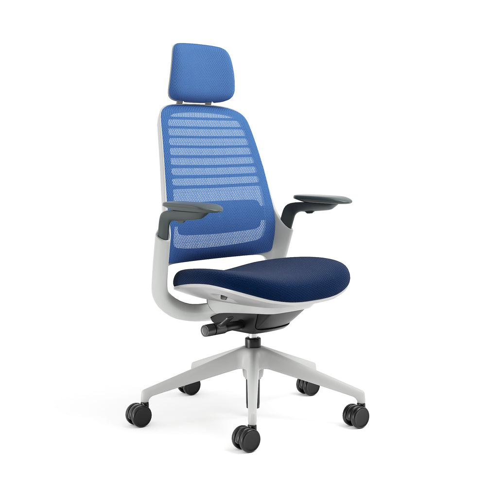 Meshback 3D Microknit Royal Blue; Seat Fabric Cogent Royal Blue; Frame Seagull