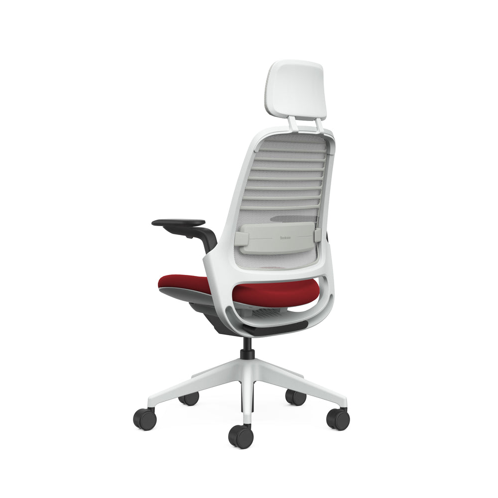 Meshback 3D Knit Nickel; Seat Cogent Connect Scarlet; Frame Seagull