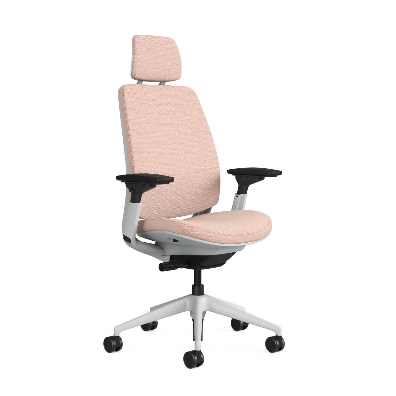 Quilted Back Era Pink; Adjustable Lumbar; Seat Era Pink; Frame Seagull
