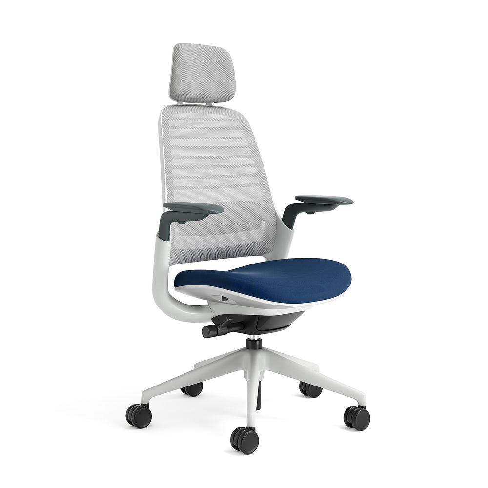  Meshback 3D Knit Nickel; Seat Cogent Royal Blue; Frame Seagull