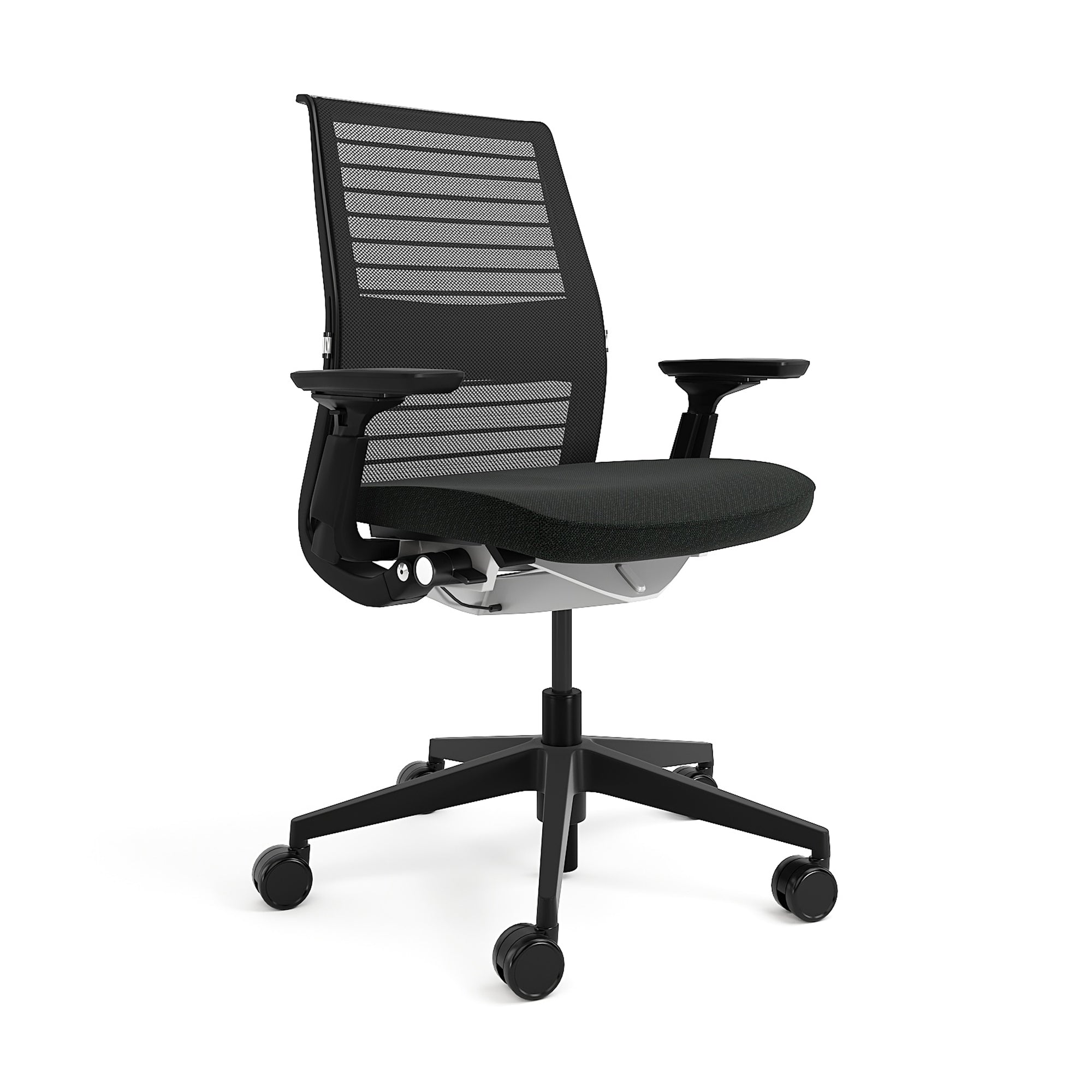 Back 3D Knit Licorice; Seat New Black Henry; Frame Black